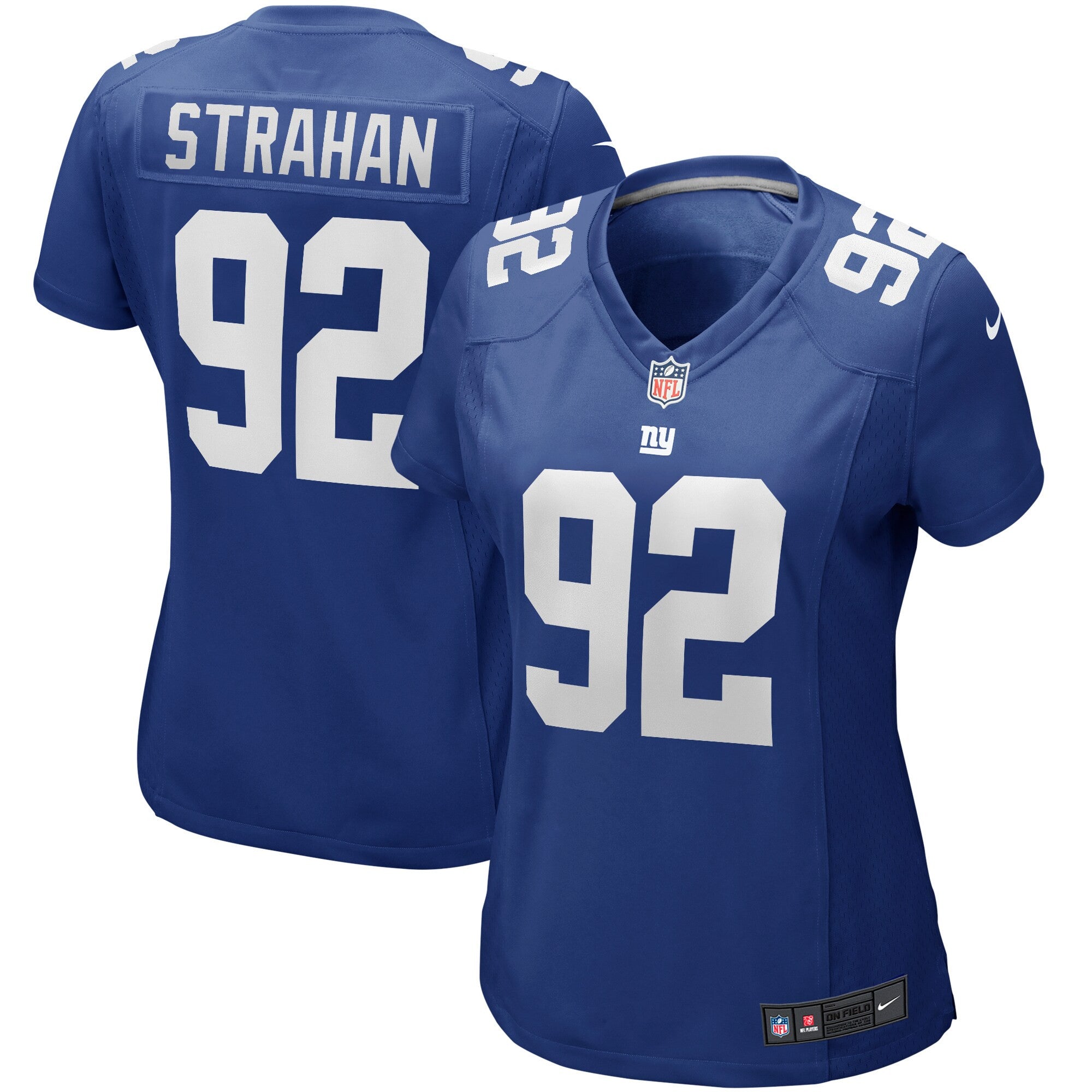 Michael Strahan New York Giants royal Game jersey