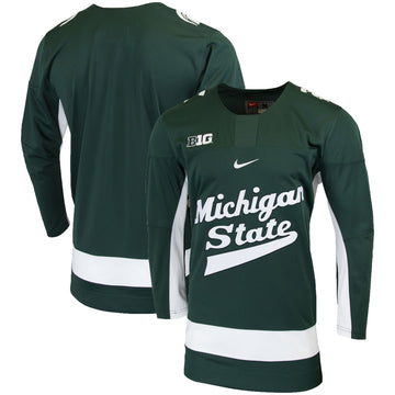 College Michigan State Spartans green jersey