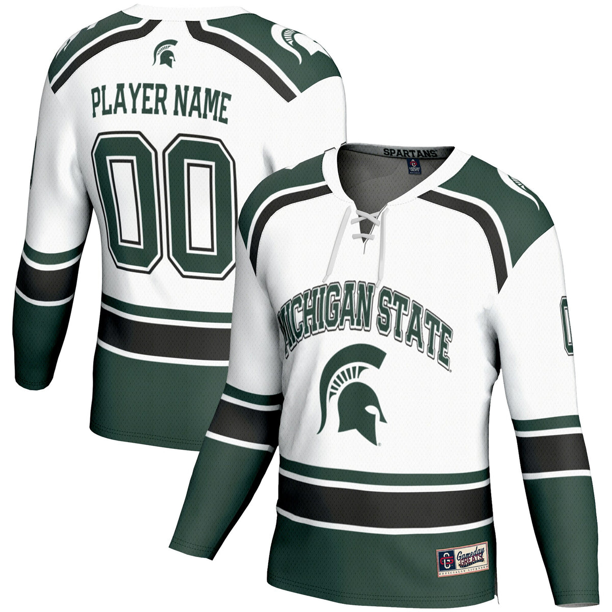 Ice Michigan State Spartans white jersey
