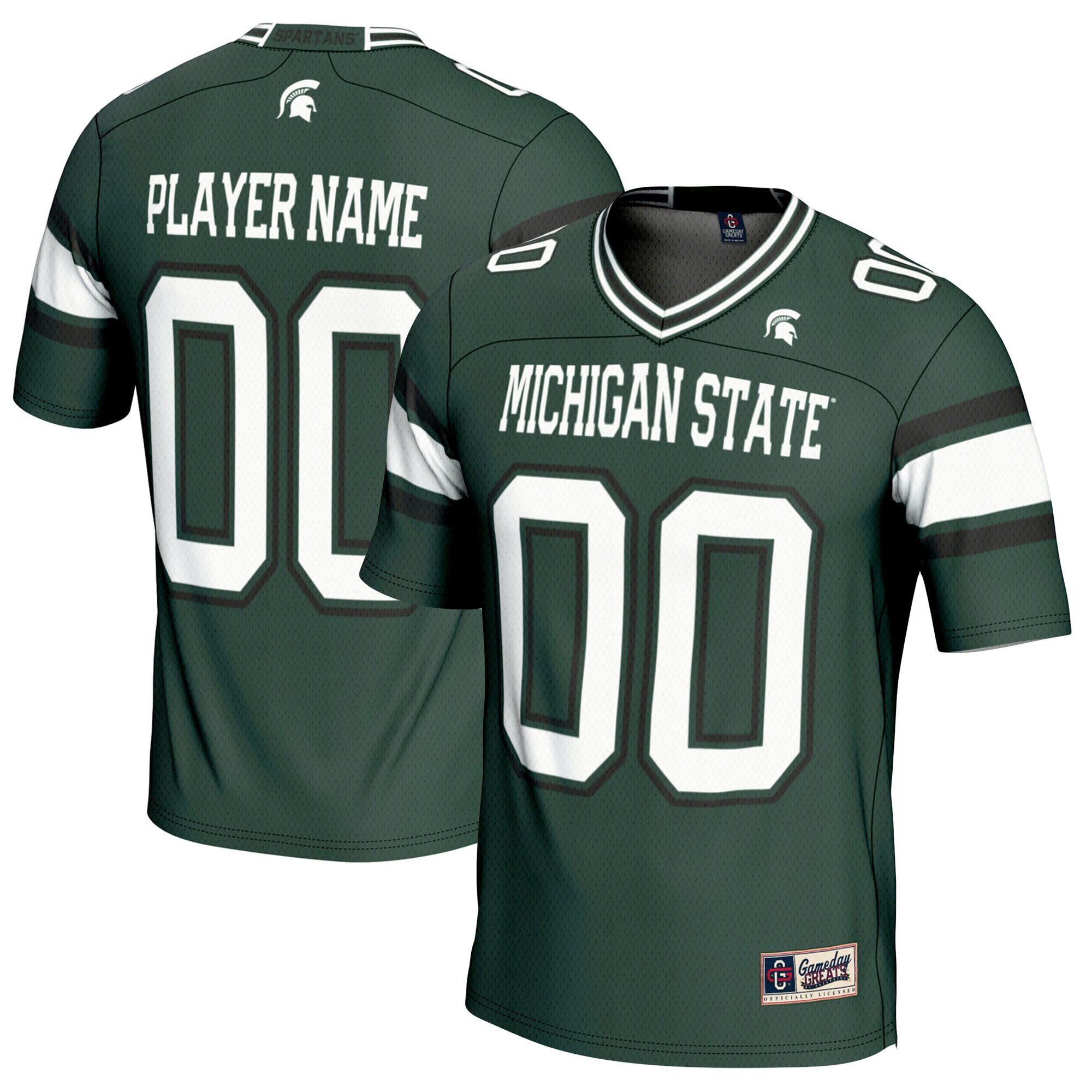 Michigan State Spartans green jersey