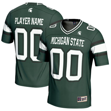 Michigan State Spartans green jersey