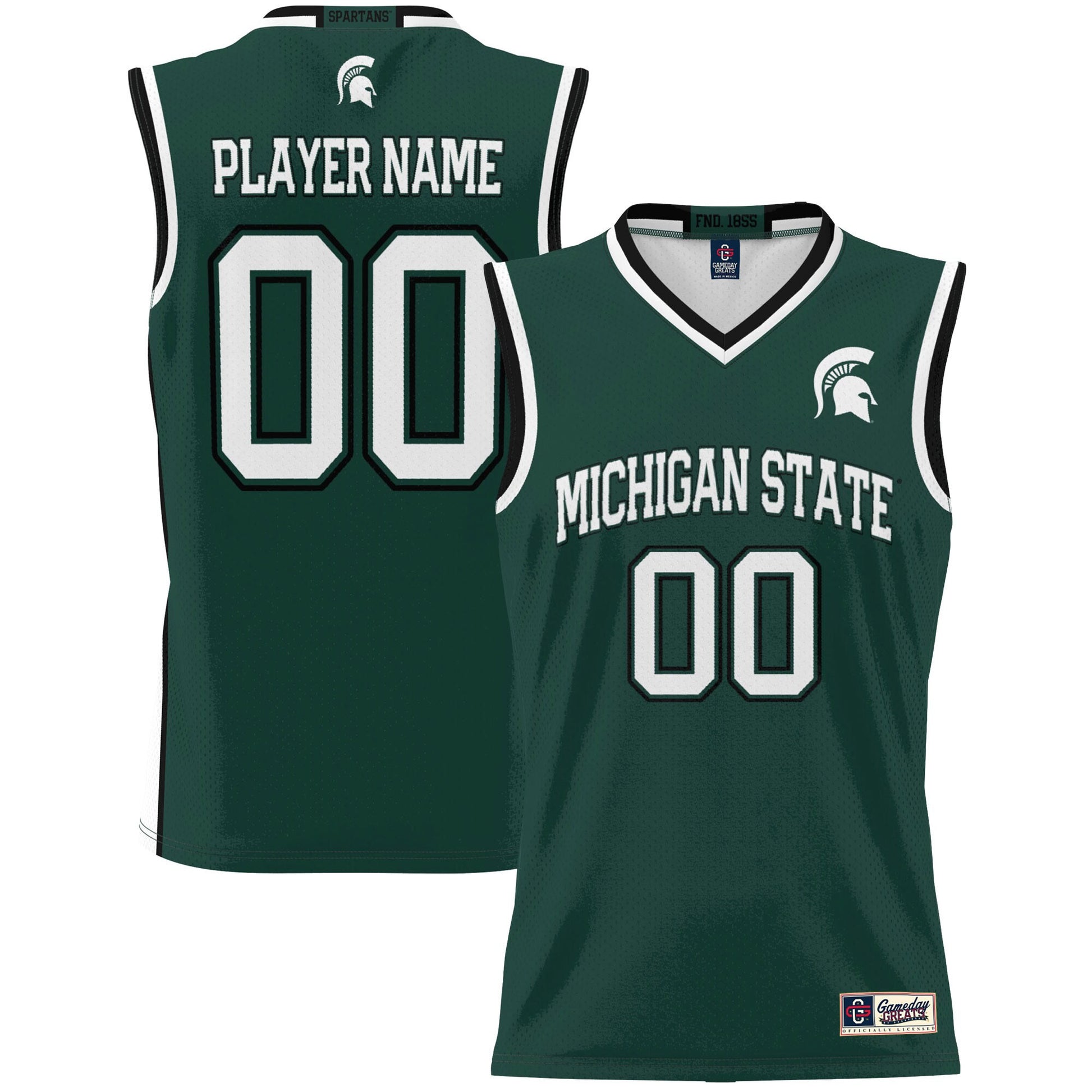 Michigan State Spartans green jersey