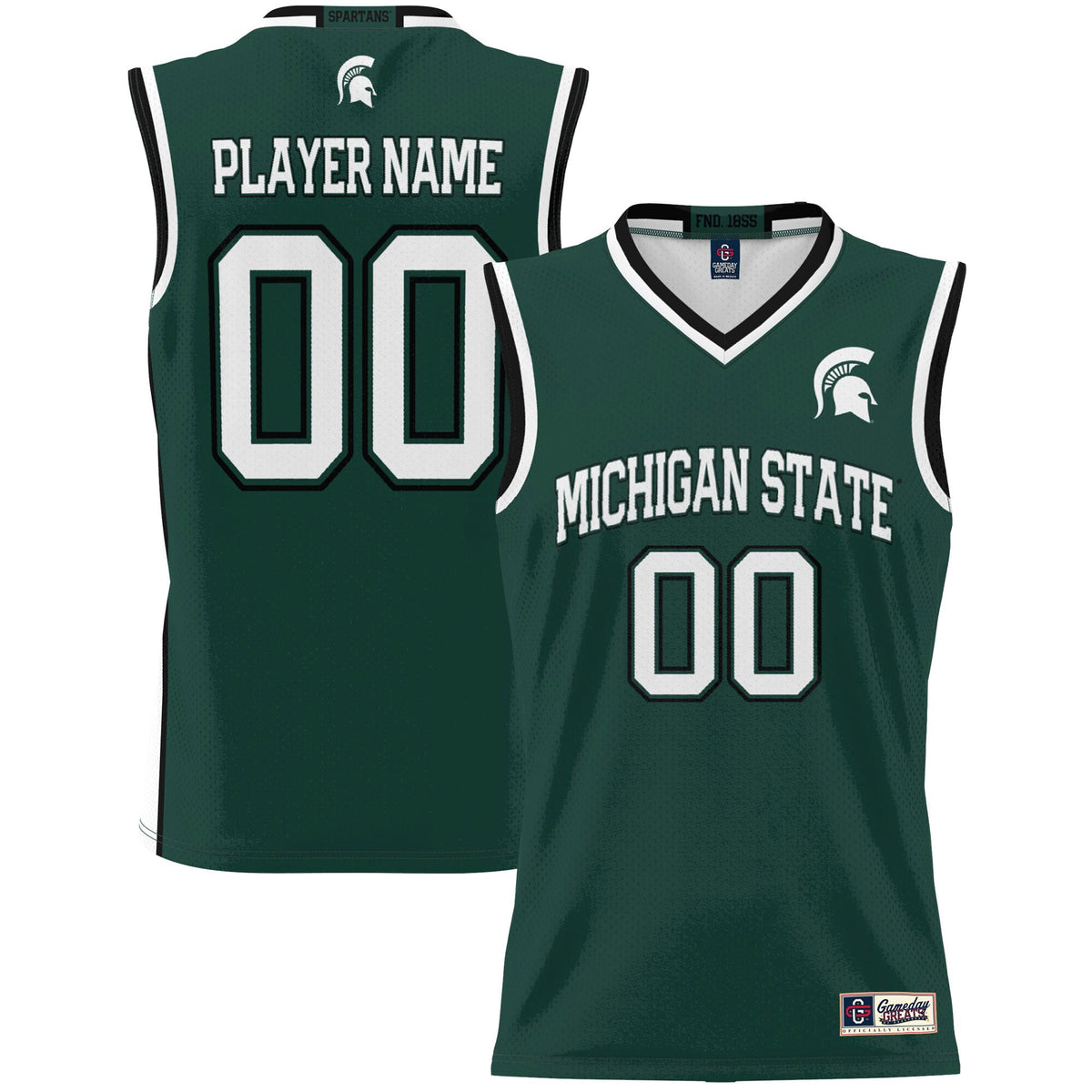 Michigan State Spartans green jersey