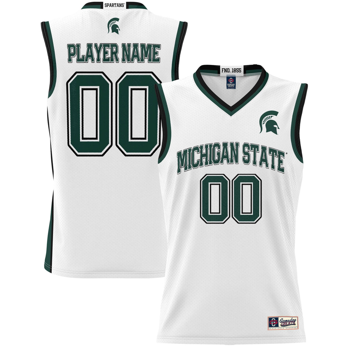 Michigan State Spartans white jersey