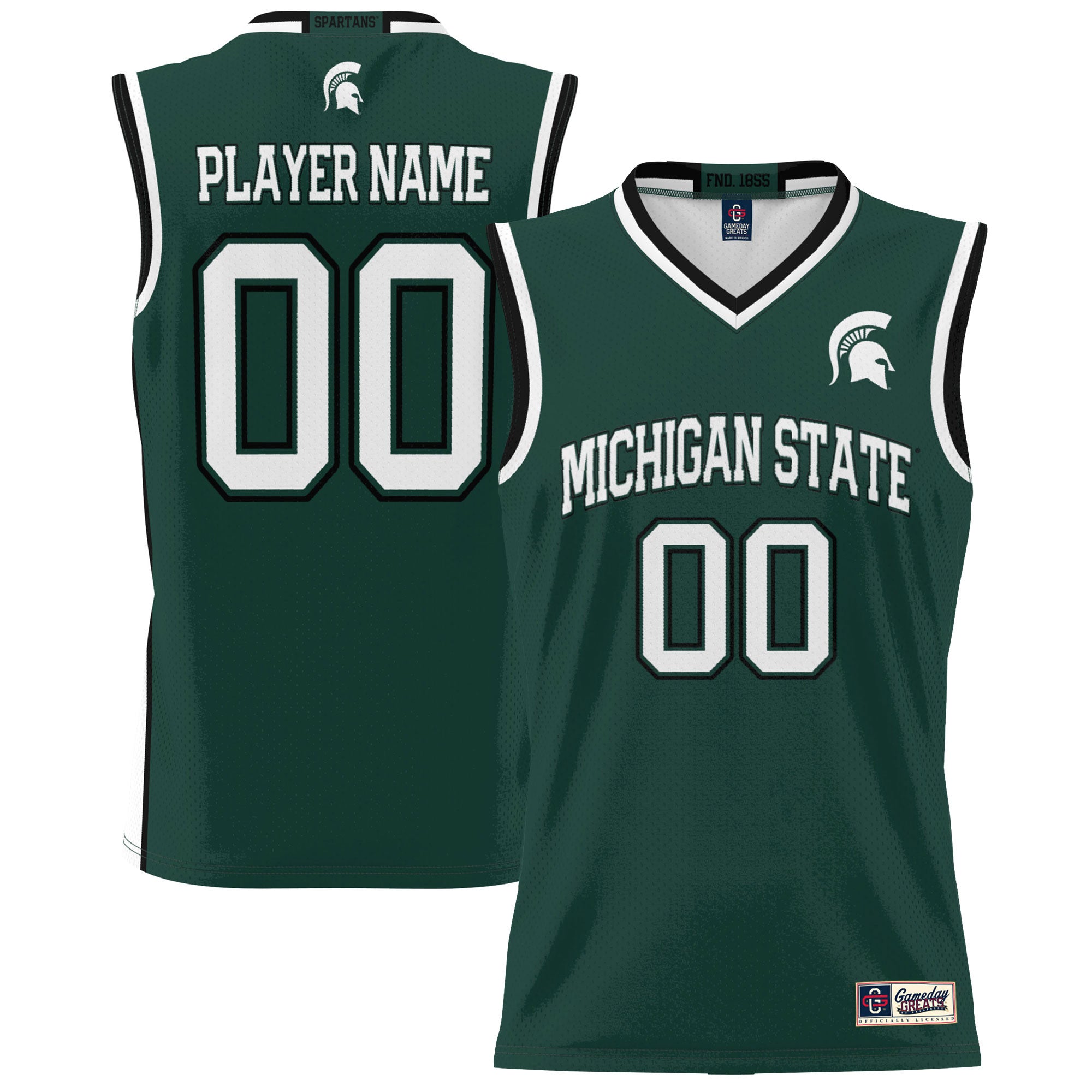 Michigan State Spartans green jersey