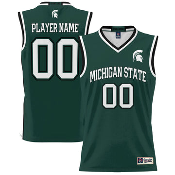 Michigan State Spartans green jersey