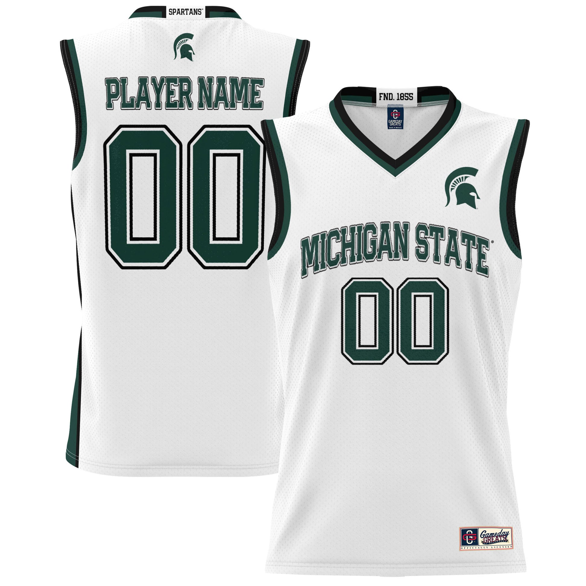 Michigan State Spartans white jersey