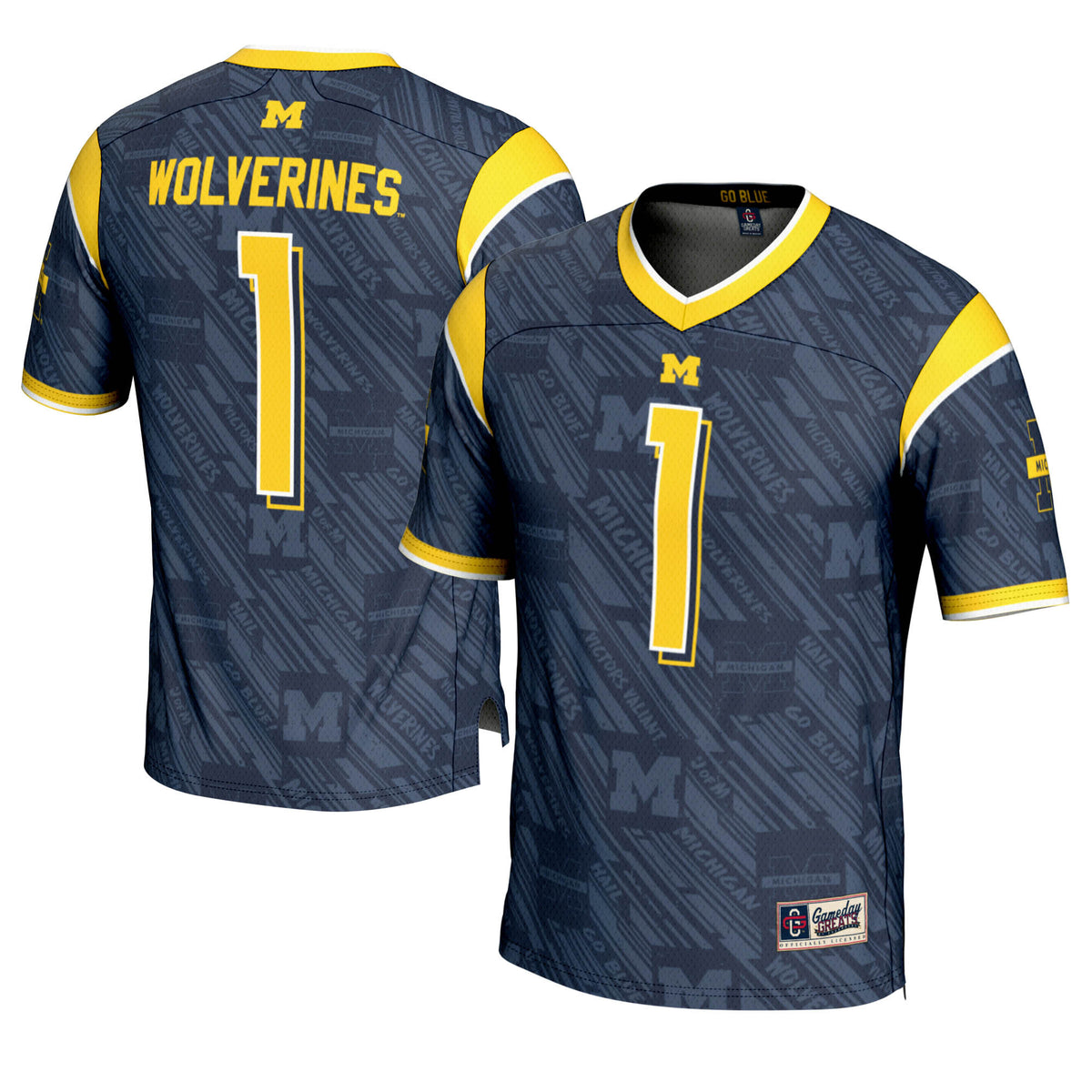 Michigan Wolverines navy Fashion jersey