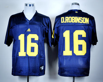 Denard Robinson Michigan Wolverines navy jersey