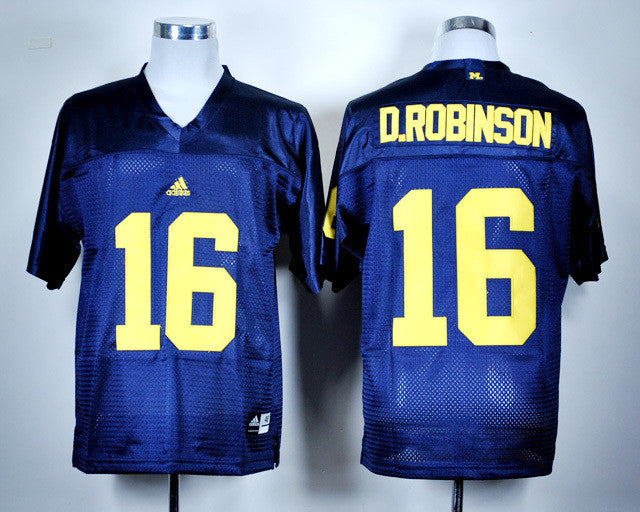Denard Robinson Michigan Wolverines navy jersey