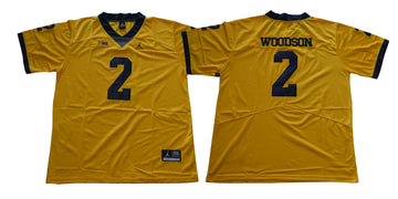 Charles Woodson Michigan Wolverines gold jersey