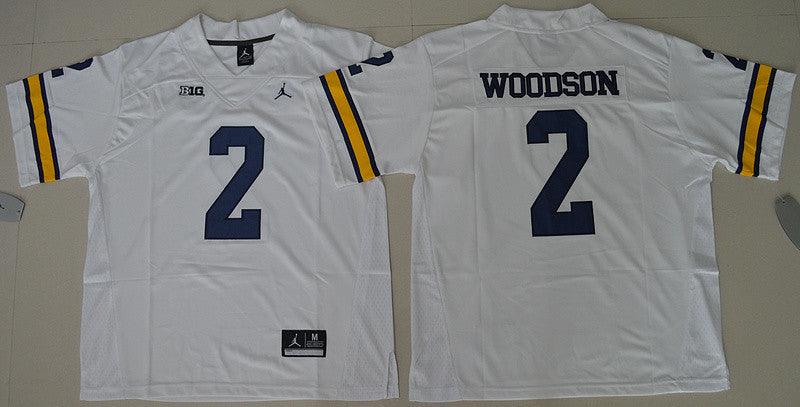 Charles Woodson Michigan Wolverines white jersey