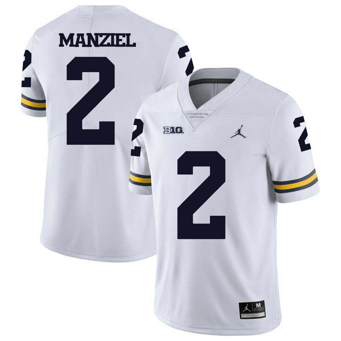 Johnny Manziel Michigan Wolverines white jersey