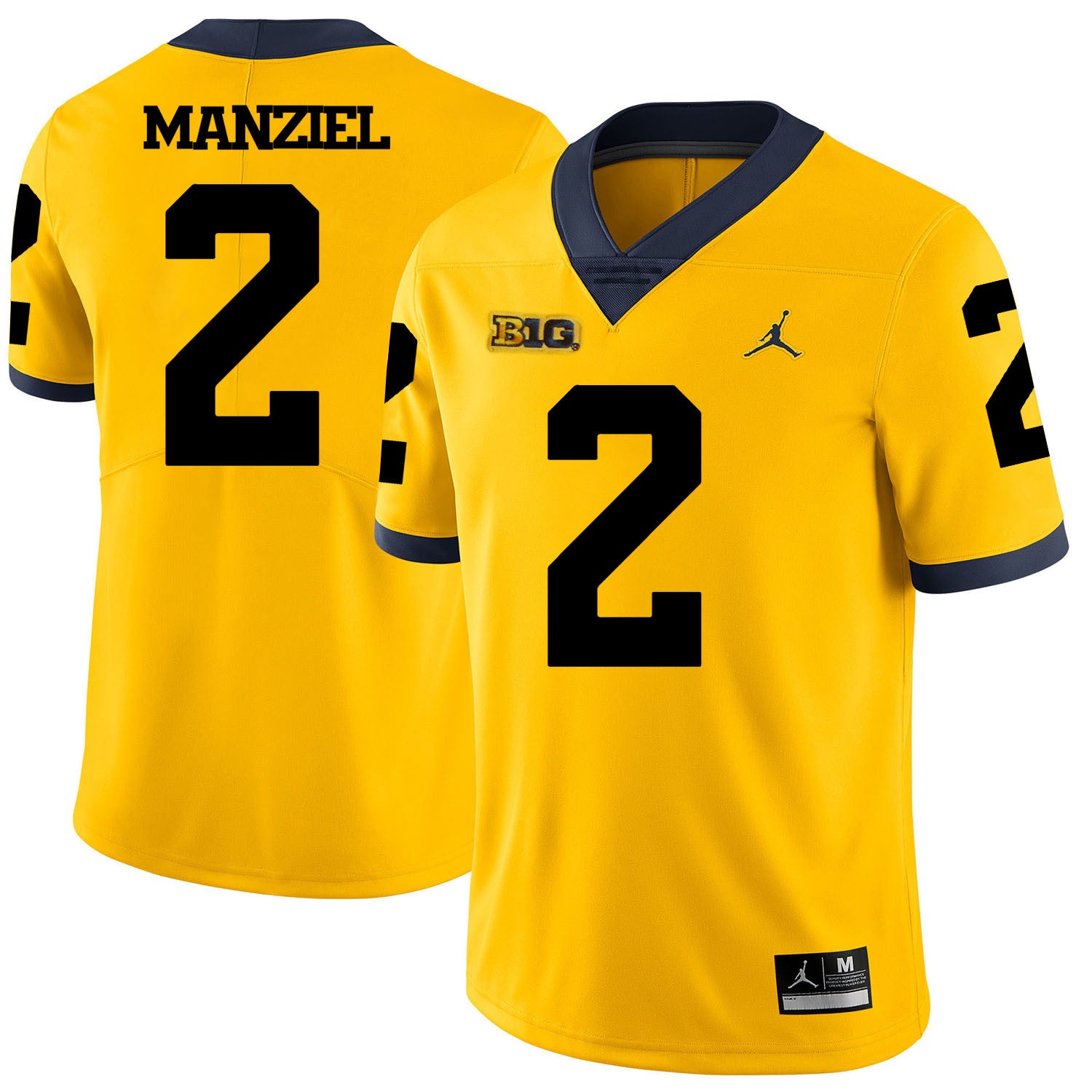 Johnny Manziel Michigan Wolverines yellow jersey