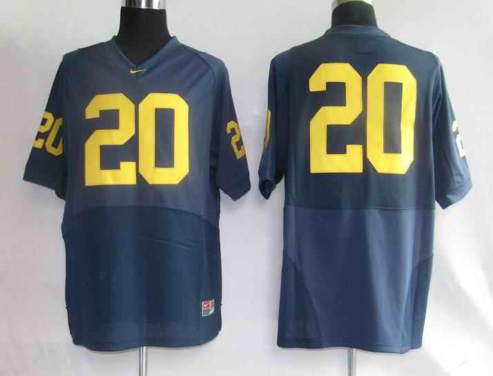 Michigan Wolverines blue jersey