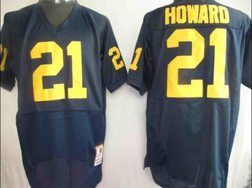 Howard Michigan Wolverines blue jersey