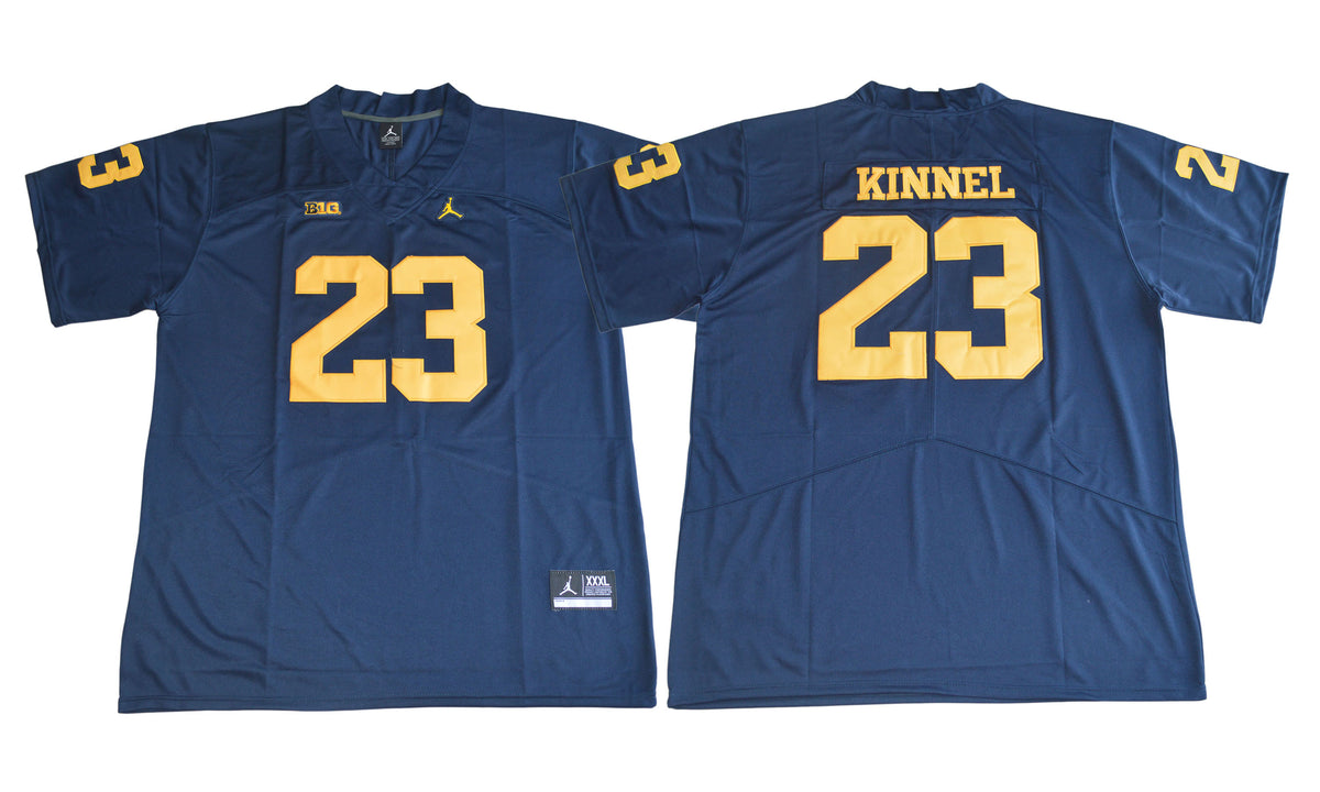 Tyree Kinnel Michigan Wolverines navy jersey