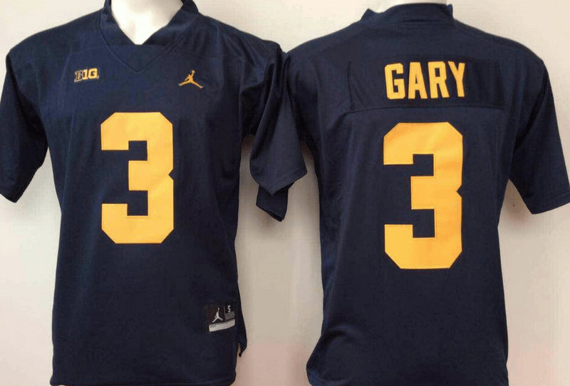 Rashan Gary Michigan Wolverines navy jersey