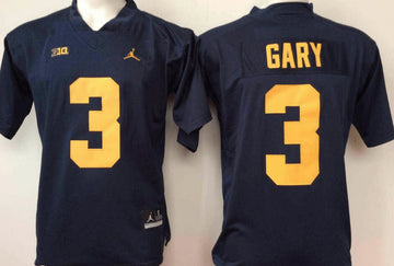 Rashan Gary Michigan Wolverines navy jersey