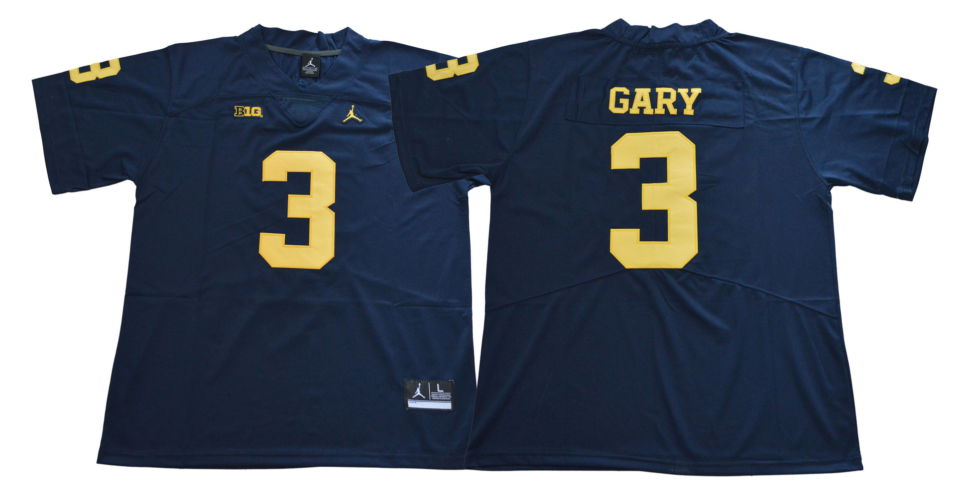 Rashan Gary Michigan Wolverines navy jersey