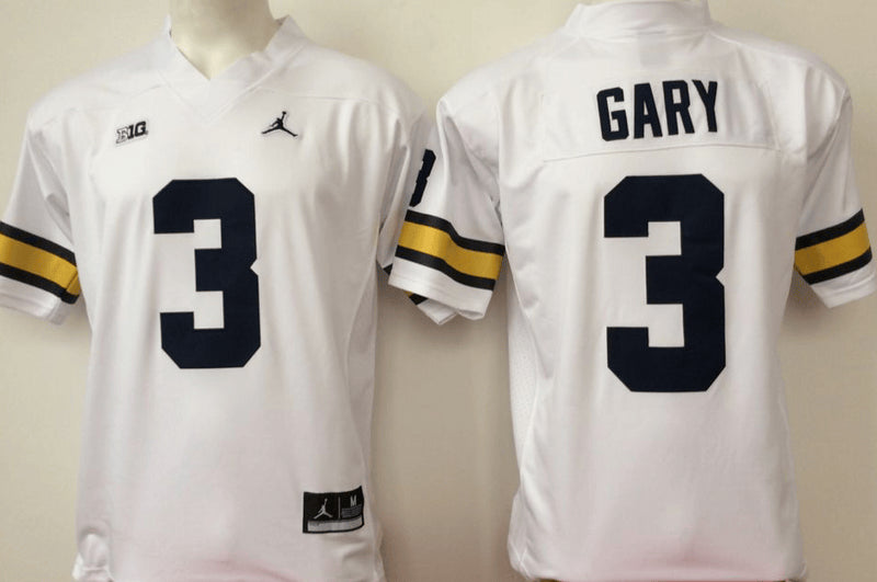 Rashan Gary Michigan Wolverines white jersey