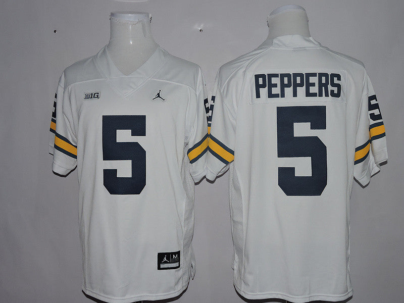 Jabrill Peppers Michigan Wolverines white jersey
