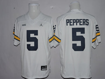 Jabrill Peppers Michigan Wolverines white jersey