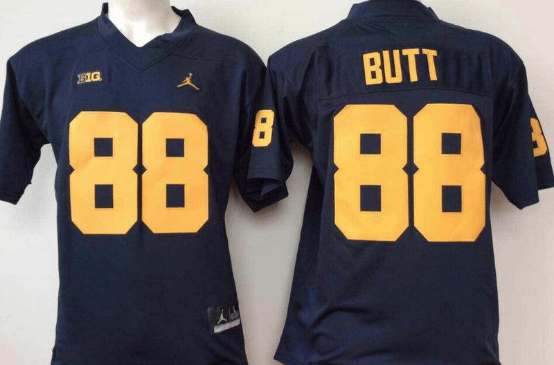 Jake Butt Michigan Wolverines navy jersey