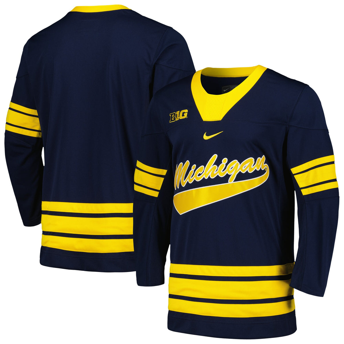 Michigan Wolverines navy jersey