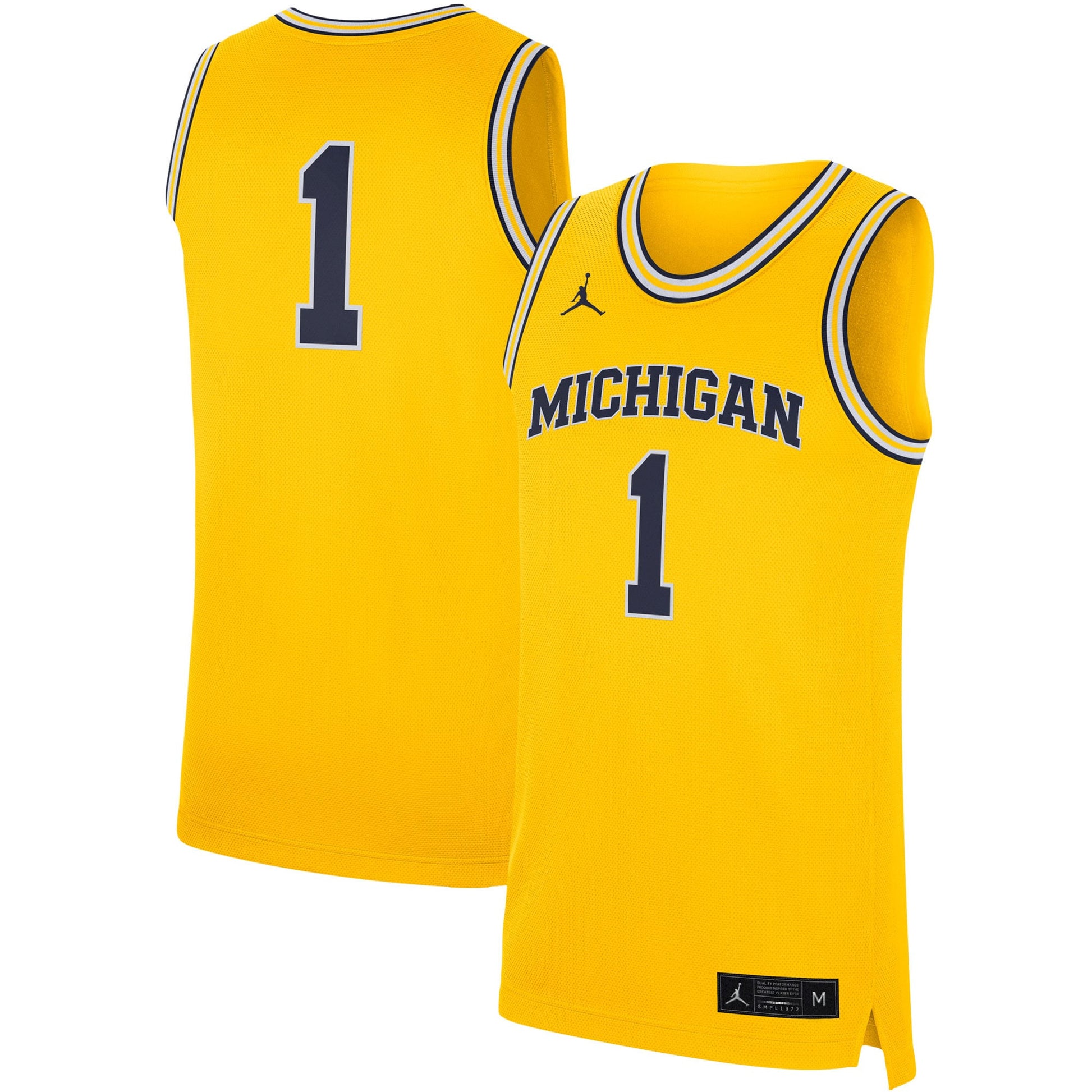 Jordan Brand Maize Michigan Wolverines jersey