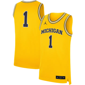 Jordan Brand Maize Michigan Wolverines jersey