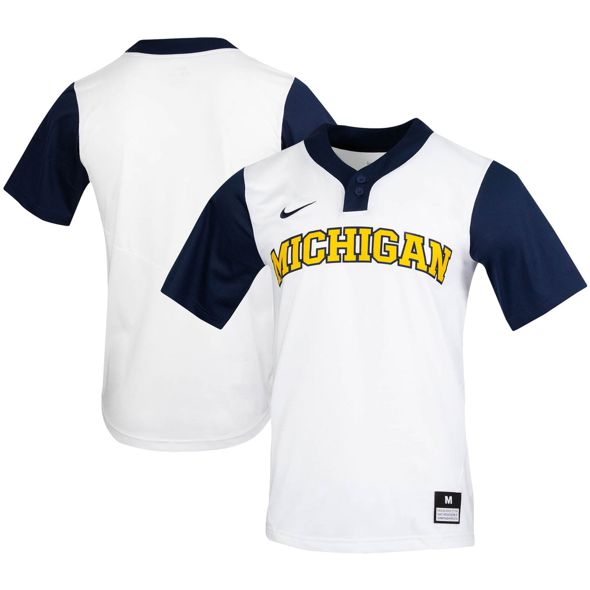 Softball Michigan Wolverines white jersey