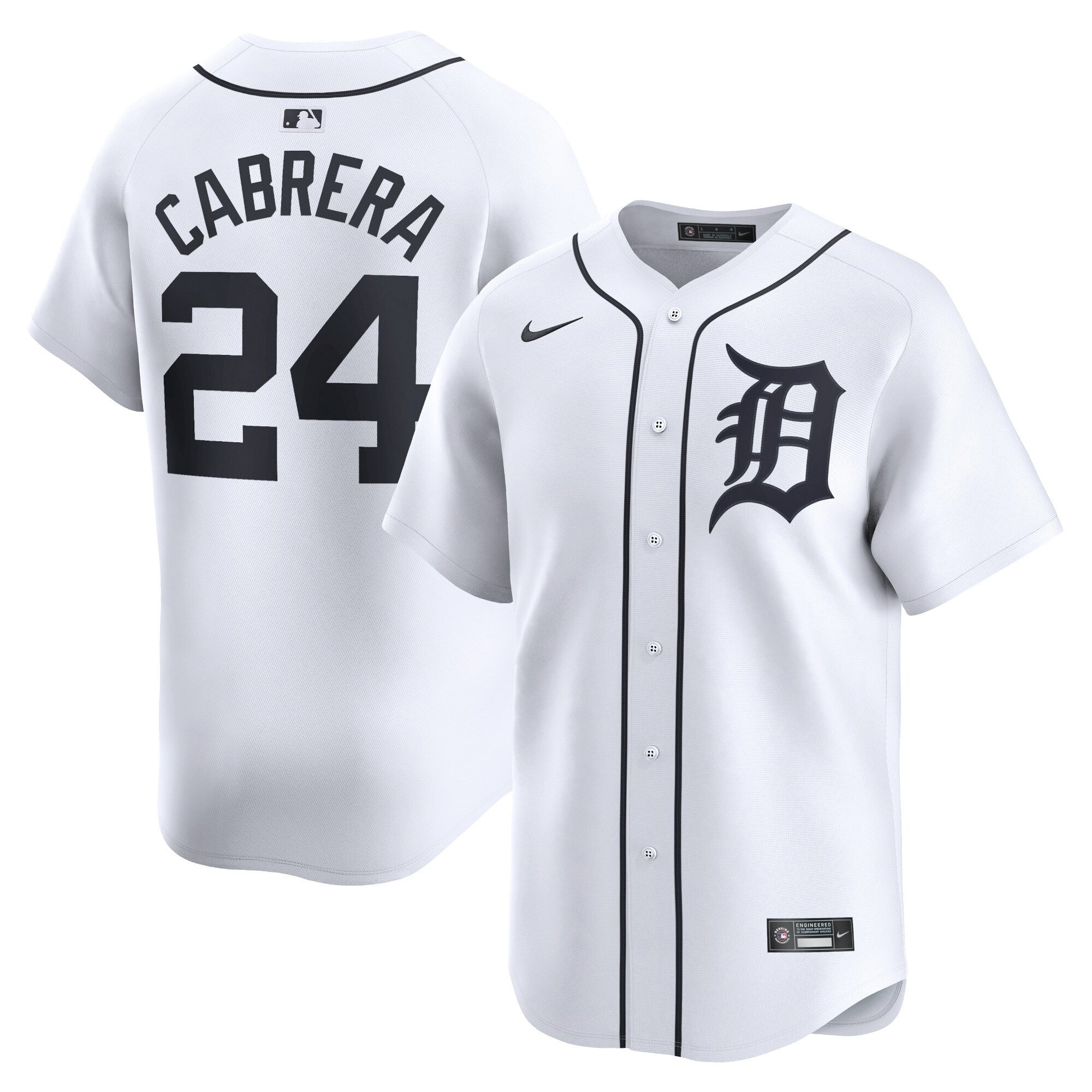 Miguel Cabrera Detroit Tigers white Limited jersey