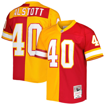 Mike Alstott Tampa Bay Buccaneers orange Split jersey