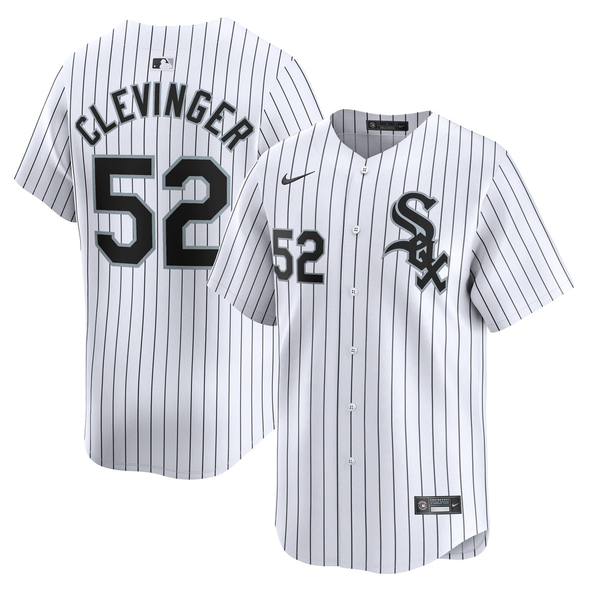 Mike Clevinger Chicago White Sox white Limited jersey