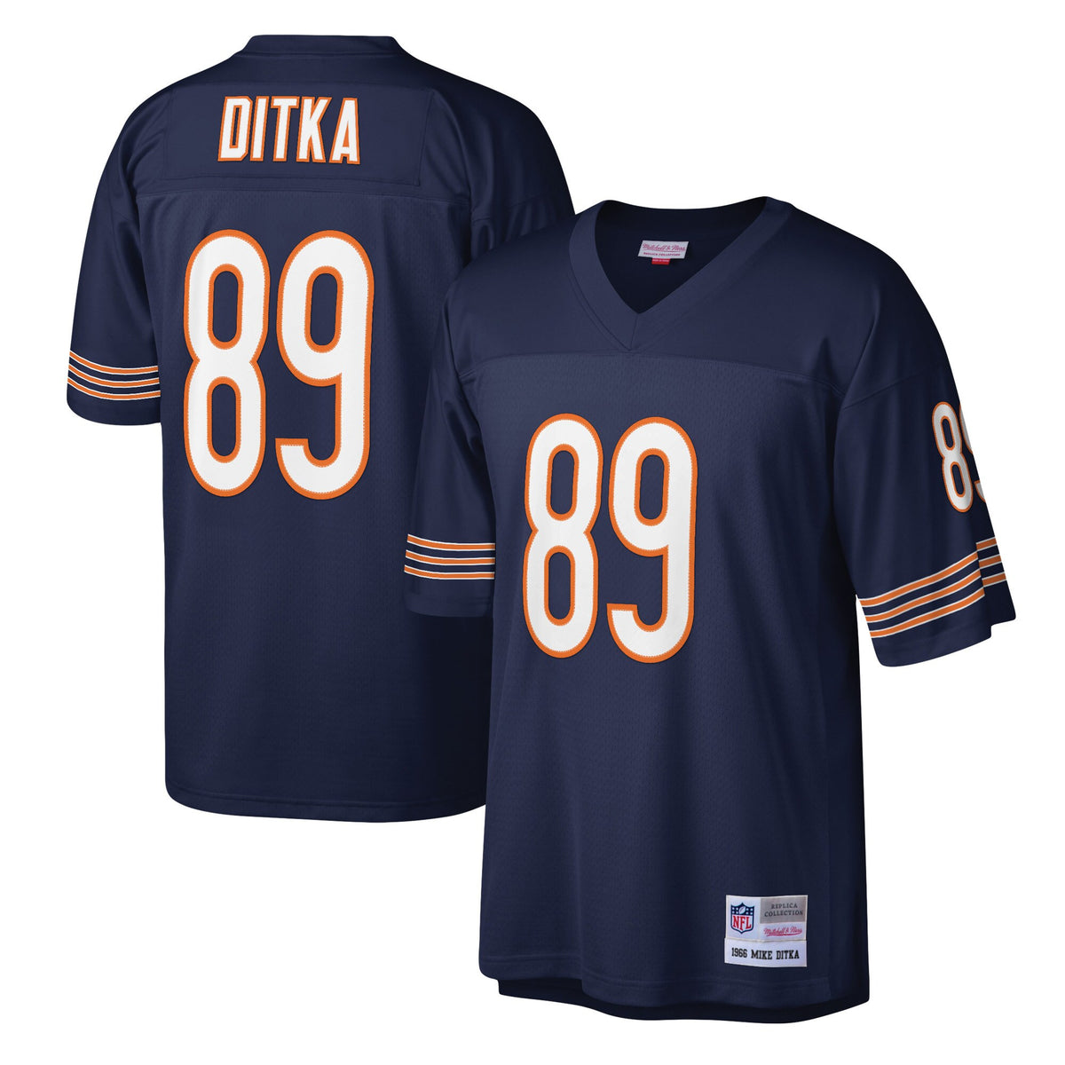 Mike Ditka Chicago Bears navy jersey
