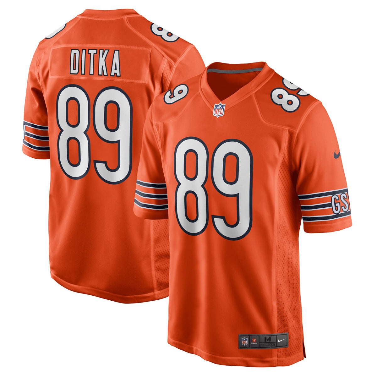 Mike Ditka Chicago Bears orange jersey