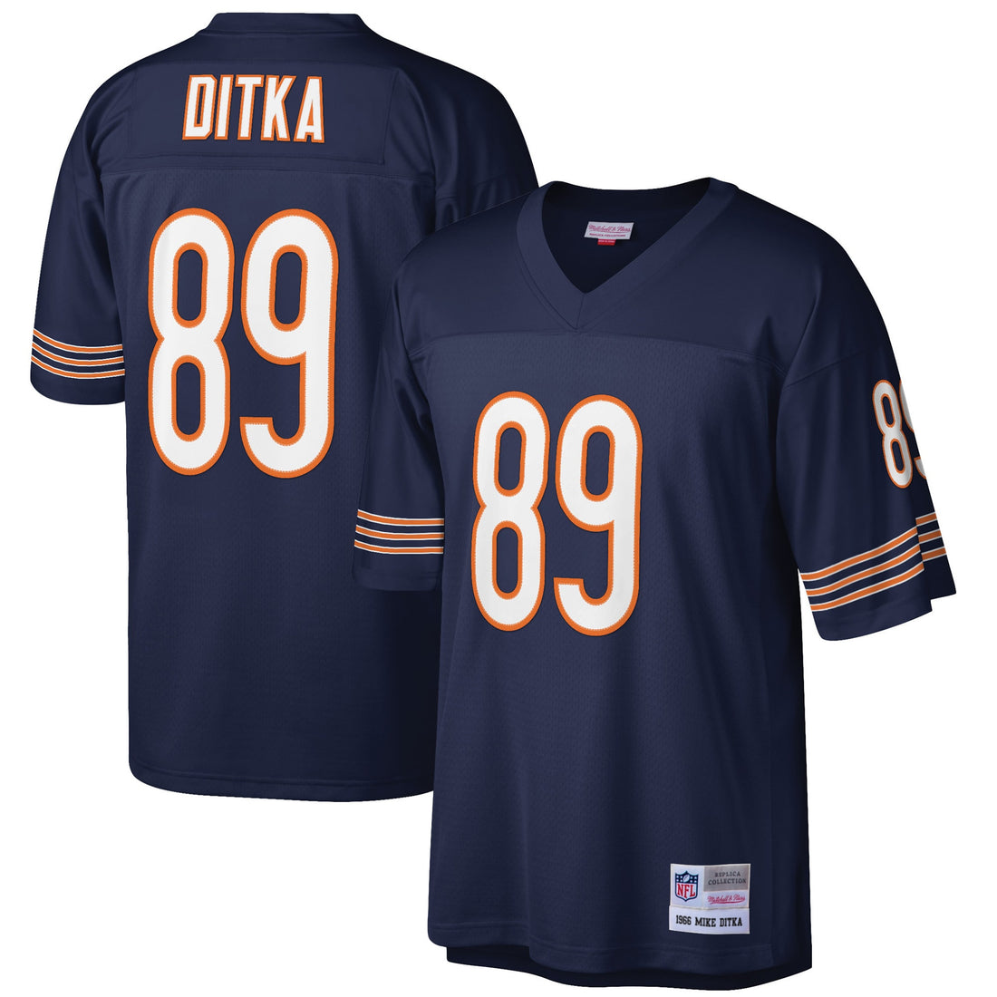 Mike Ditka Chicago Bears navy jersey