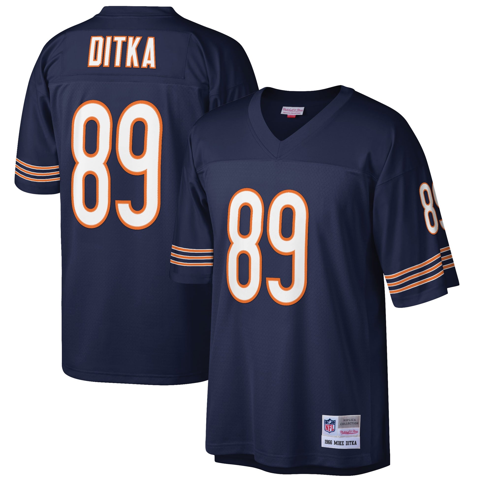 Mike Ditka Chicago Bears navy jersey