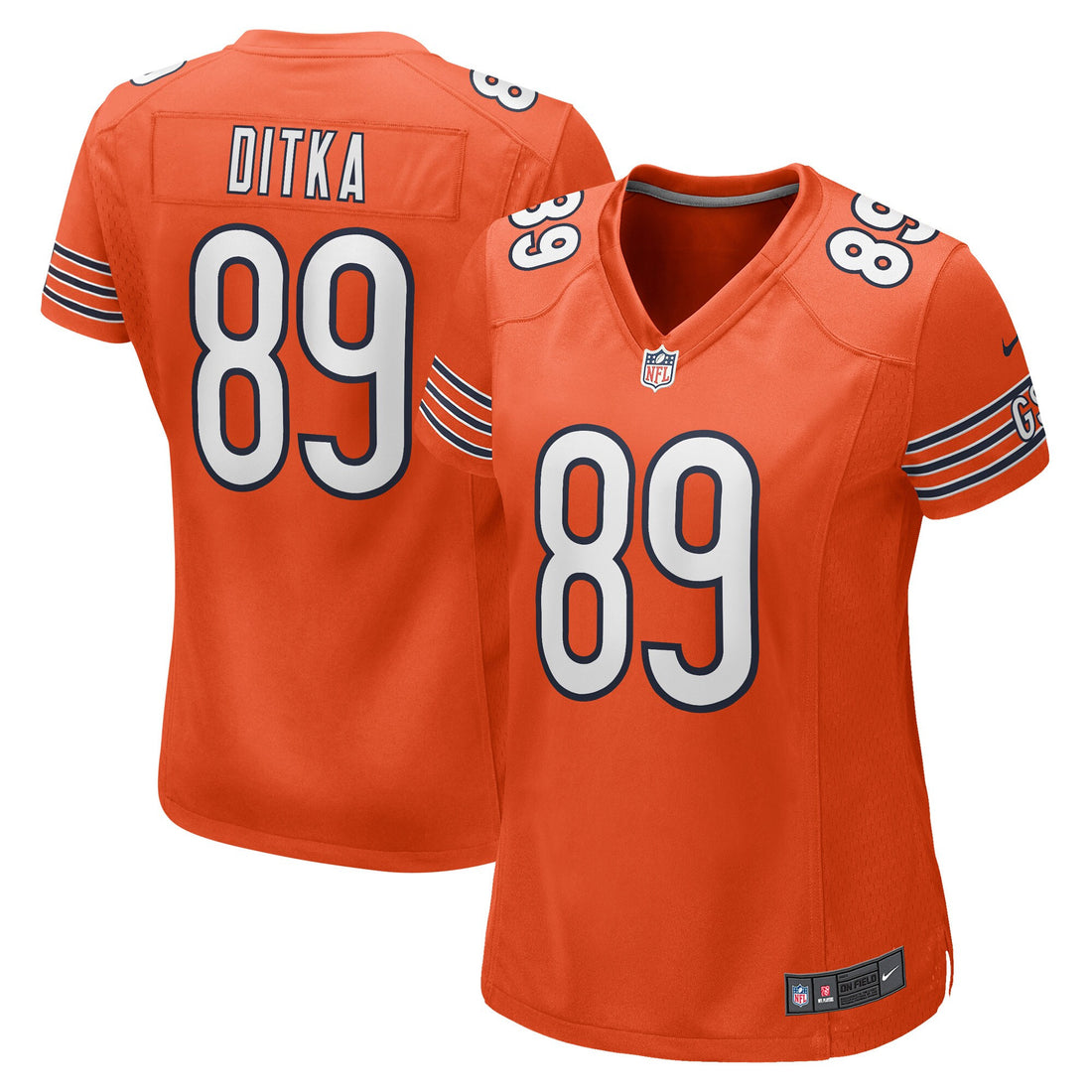 Mike Ditka Chicago Bears orange jersey