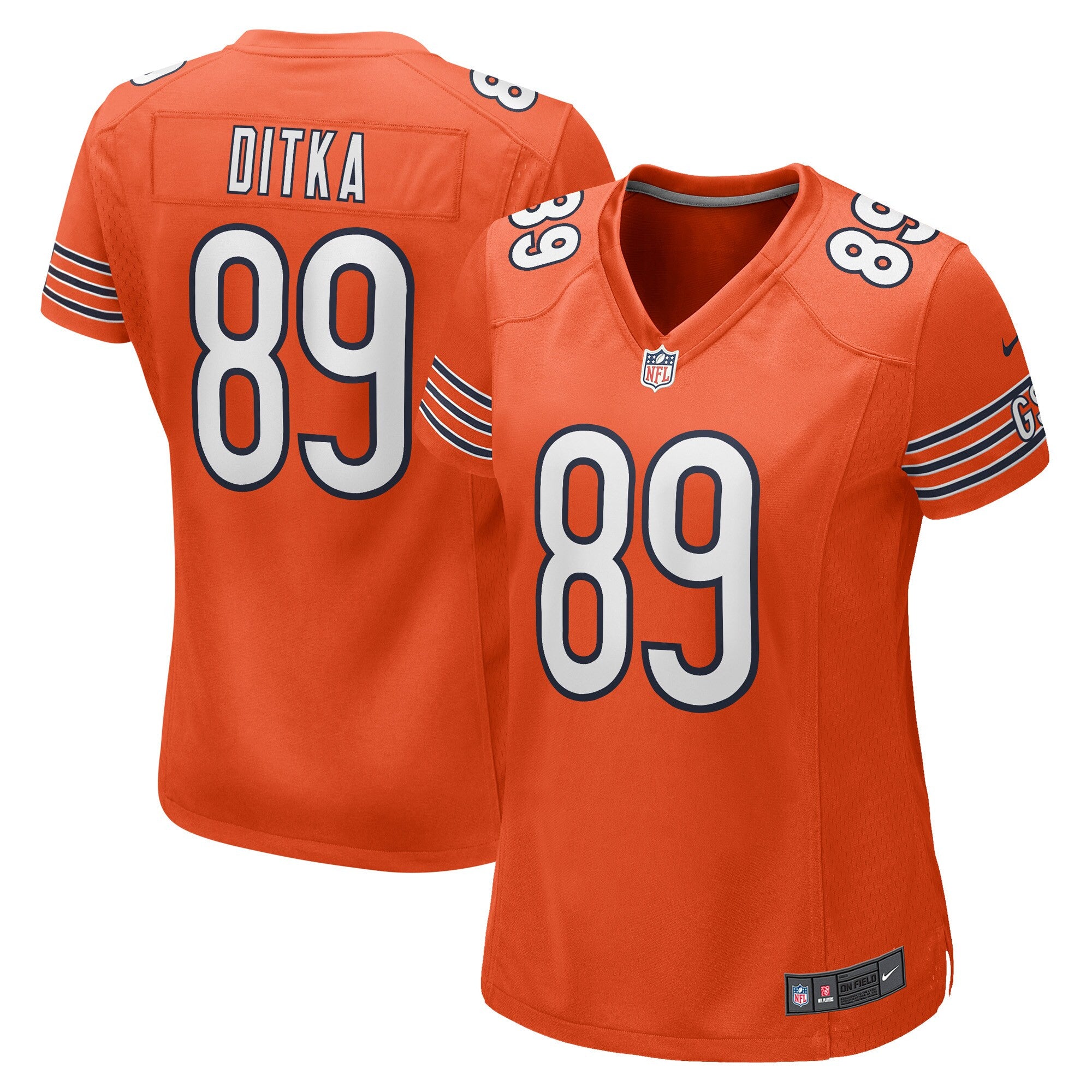 Mike Ditka Chicago Bears orange jersey