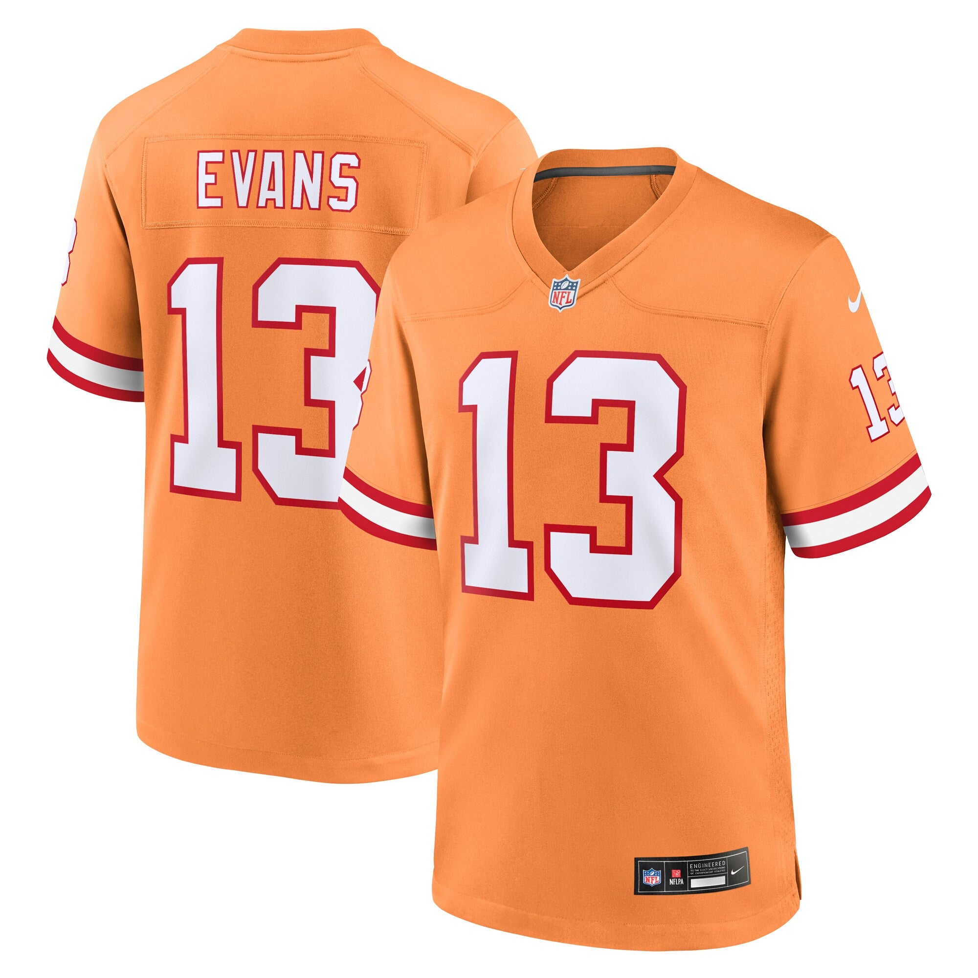 Mike Evans Tampa Bay Buccaneers orange Throwback jersey