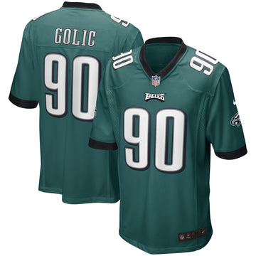Mike Golic Philadelphia Eagles green Game jersey