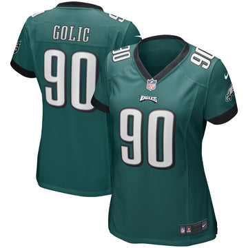 Mike Golic Philadelphia Eagles green Game jersey