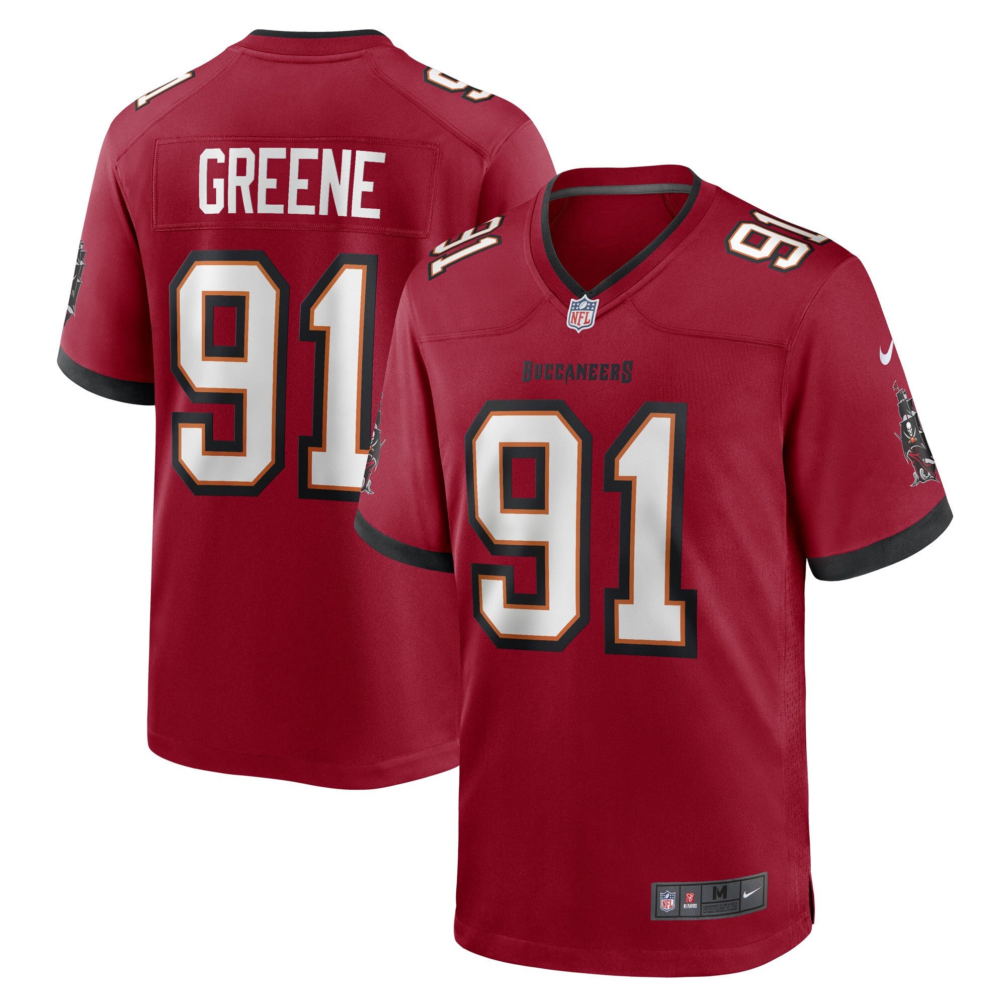 Mike Greene Tampa Bay Buccaneers red Game jersey