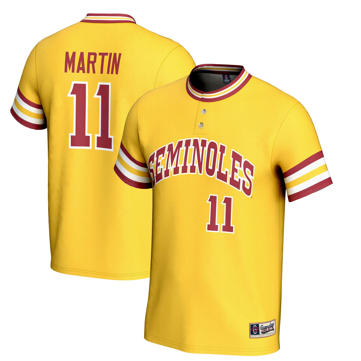 Mike Martin Florida State Seminoles gold jersey