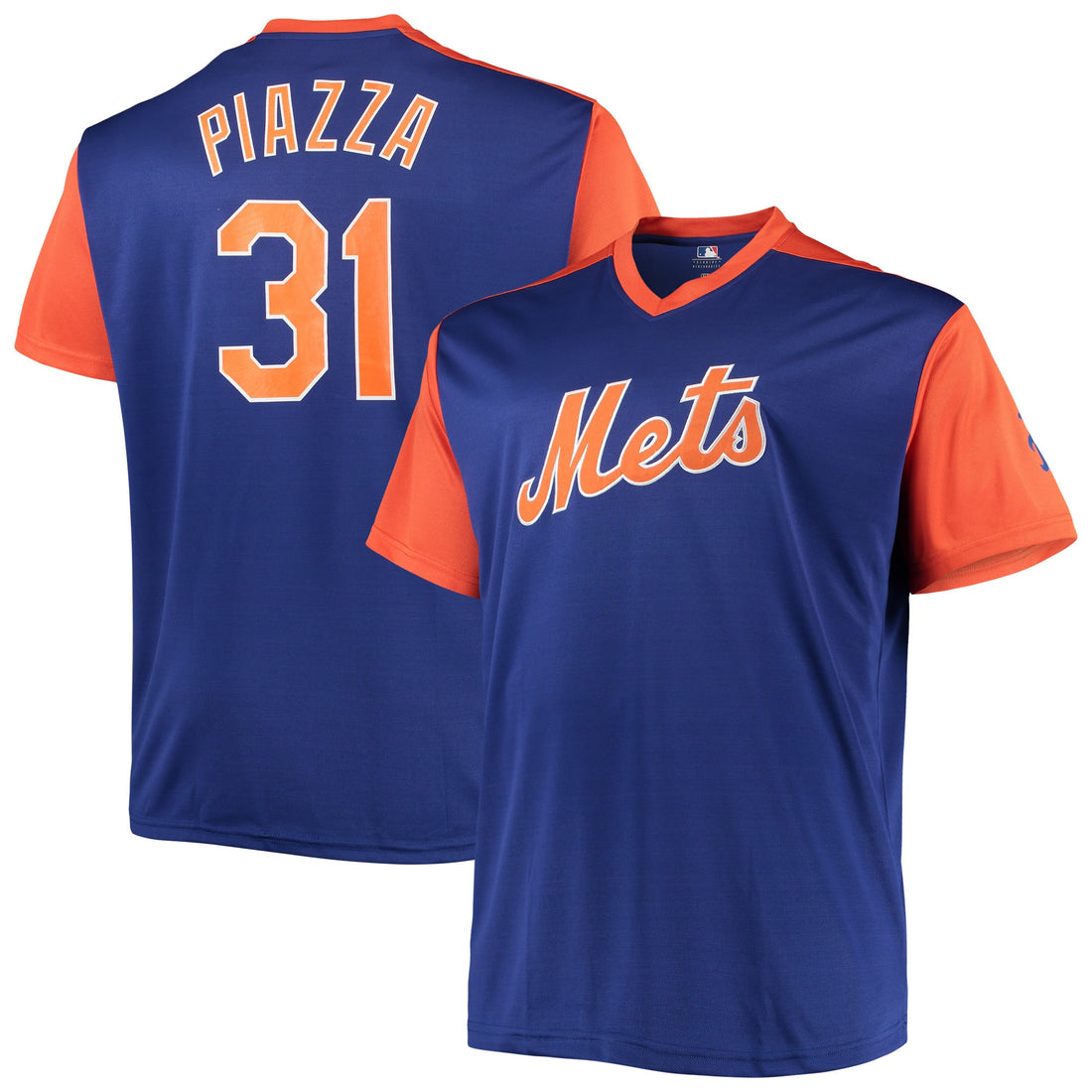 Mike Piazza New York Mets royal Cooperstown jersey