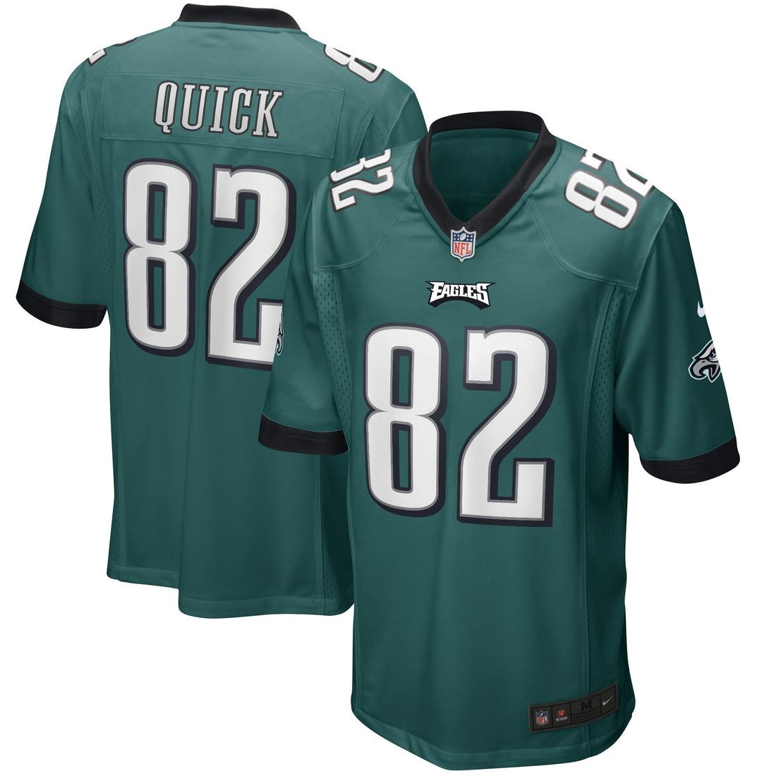 Mike Quick Philadelphia Eagles green Game jersey