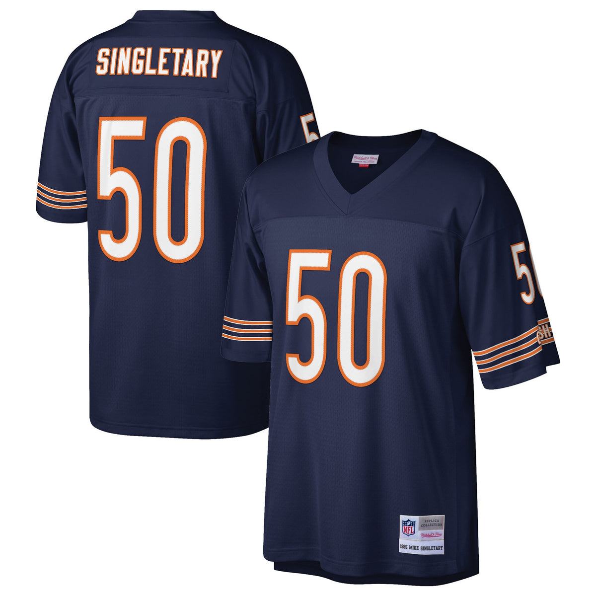 Mike Singletary Chicago Bears navy jersey