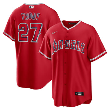 Mike Trout Los Angeles Angels red Alternate jersey